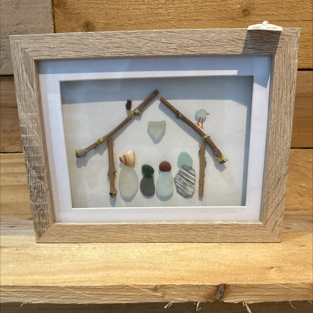 Family Sea Glass Picture 