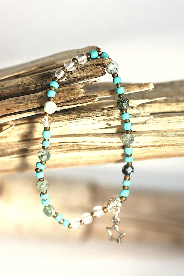 Bracelet Solo Perles d&#039;Harmonie - Clarté &amp; Equilibre