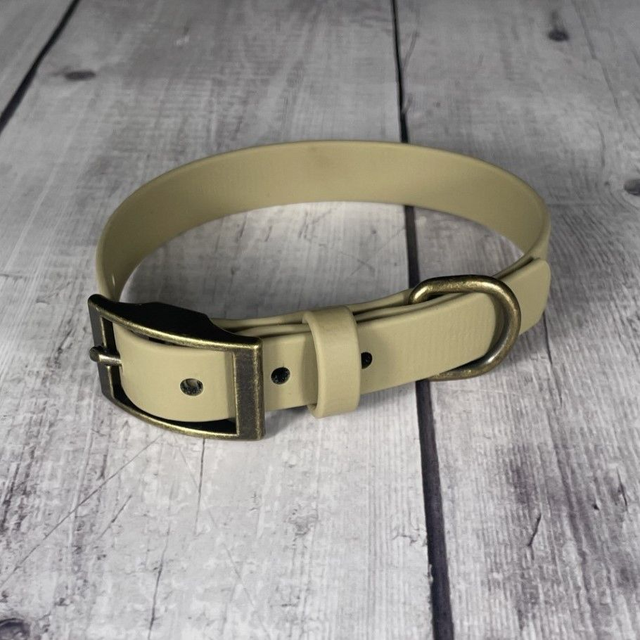 Beige Waterproof BioThane® Collar