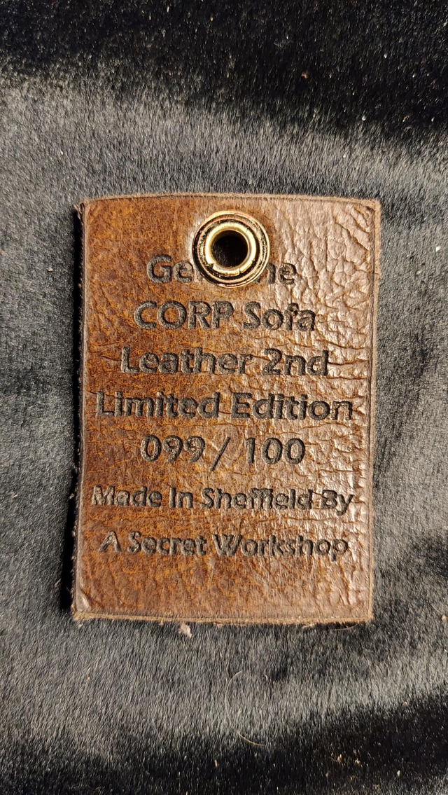 099 / 100 2nd Limited Edition Genuine CORP SOFA Leather Keyring 