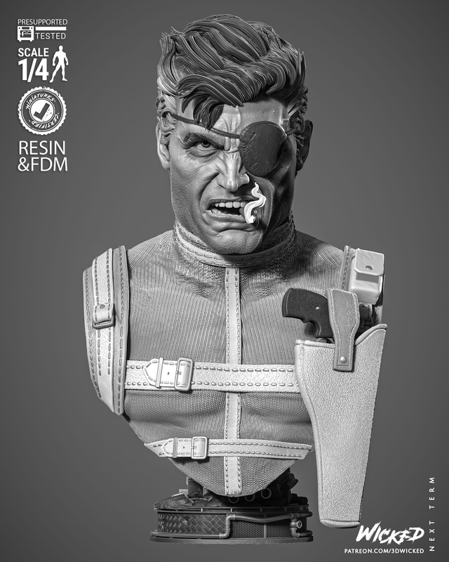 BUSTE NICK FURY série marvel comics