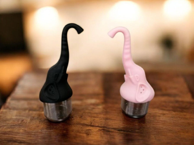 Infuseur à thé éléphant en silicone et inox
