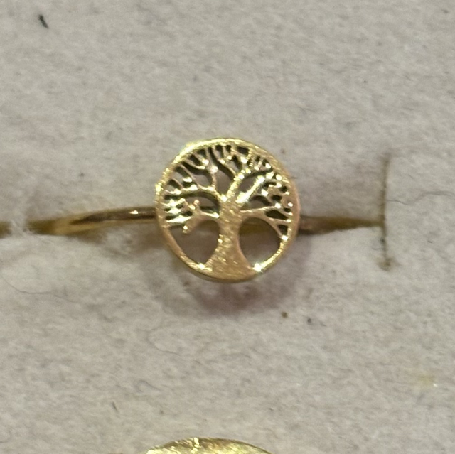 Bague acier arbre de vie 0,5 mm