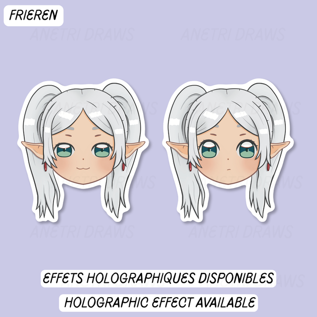 Sticker visage mignon Frieren