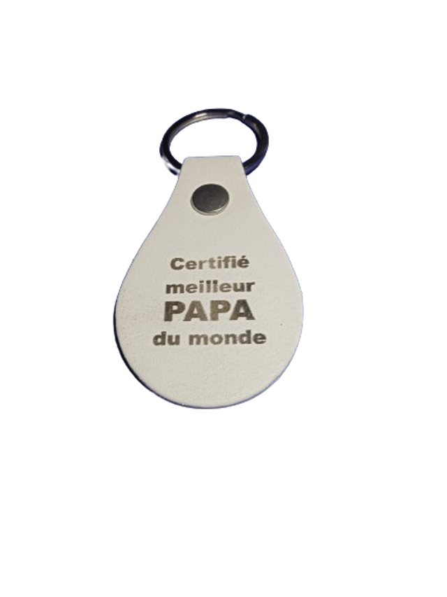 Porte-clés en Simili Cuir Personnalisable