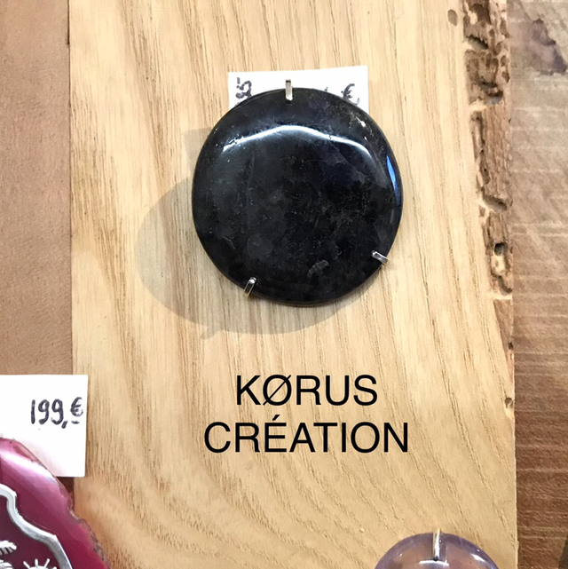 Pendentif Cordiérite 3 griffes