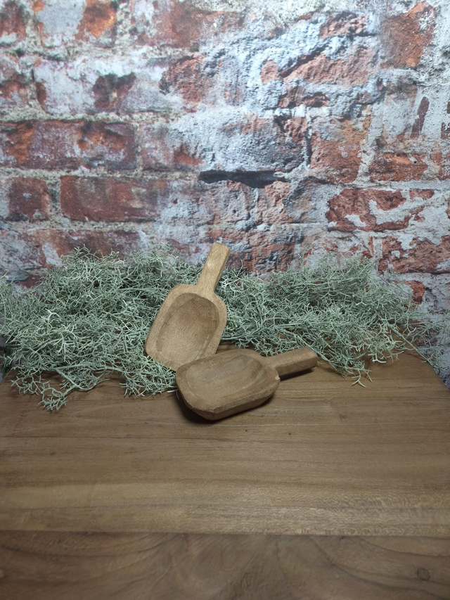 Houten schepje S