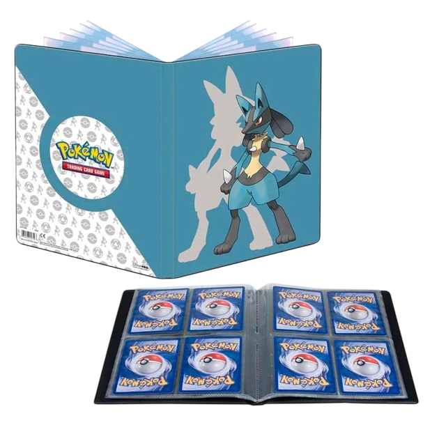 Portafolio para cartas Pokemon Lucario de 4 bolsillos