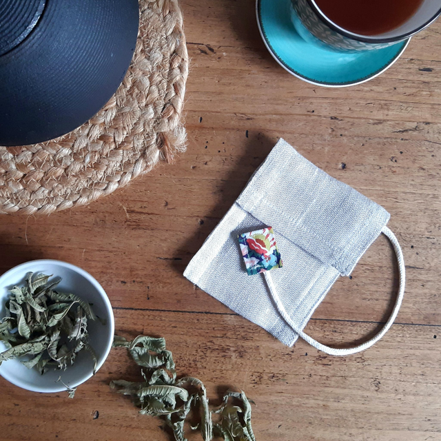 Filtre à thé et infusion en lin bio