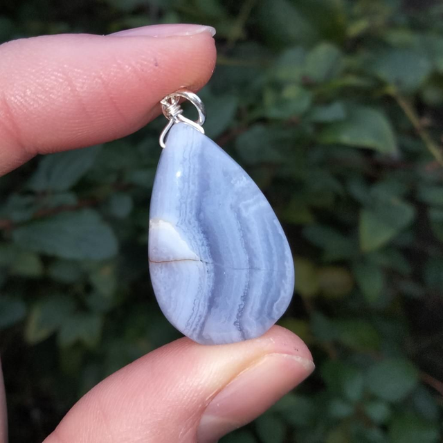 Blue Lace Agate Drop 10