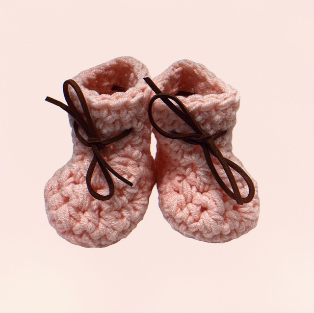 Suede Bow Booties - Pink