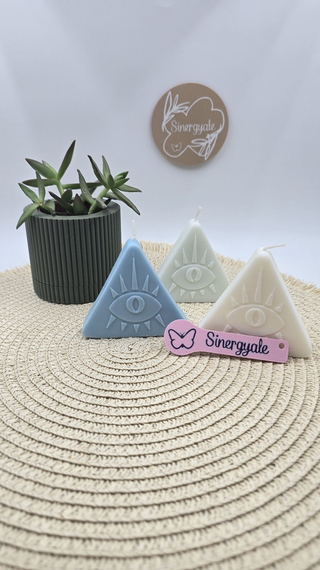 Vela de soja &quot;Pirámide&quot;