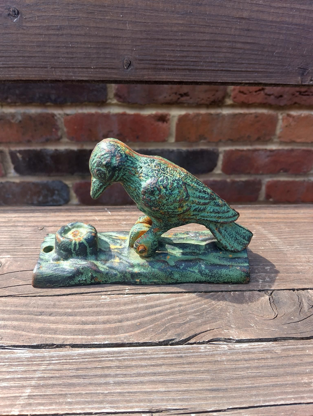 Cast brass Woodpecker door knocker 