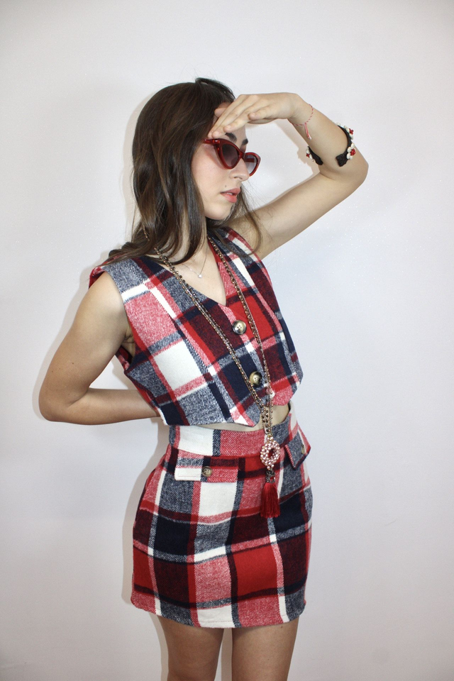 Completo tessuto a quadri Principe di Galles