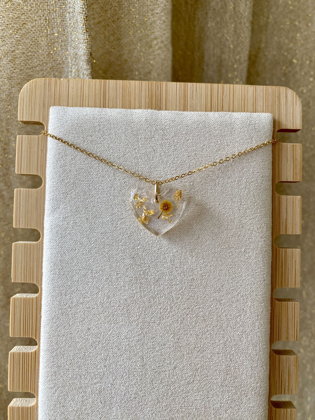 Collier gold filled petit coeur - mimosa