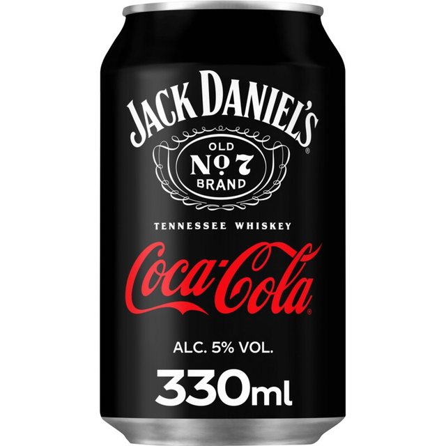 Jack Daniels Whiskey &amp; coca-cola 33cl