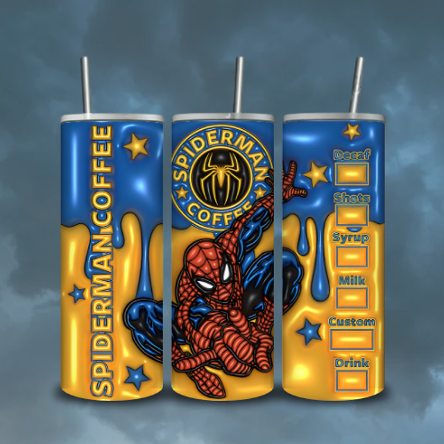 Tumbler 3D Starbuck Spiderman 