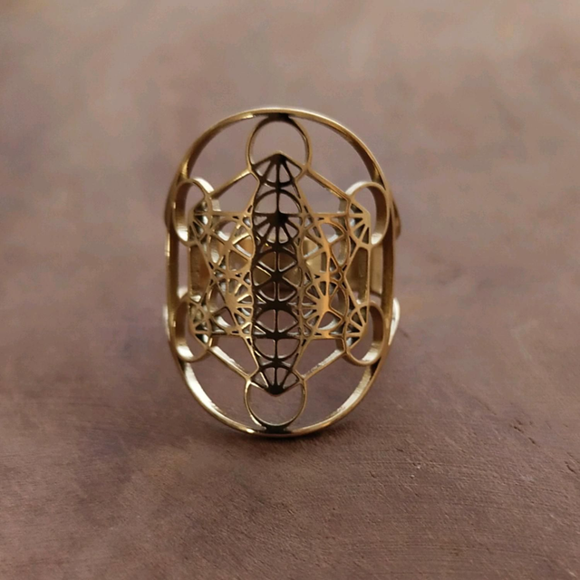 Bague Métatron acier inoxydable