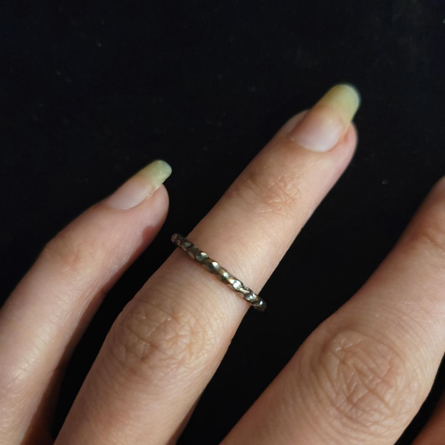 Bronze &amp; Silver Indented Ring