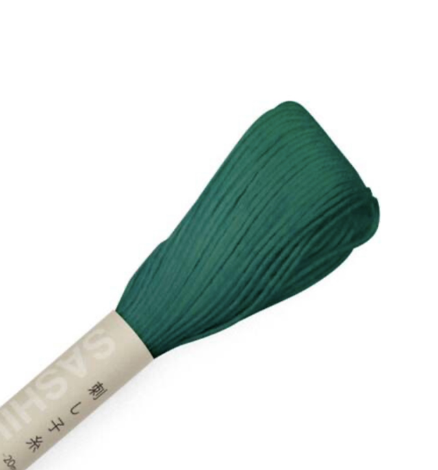 Fil sashiko Vert bouteille 20 M