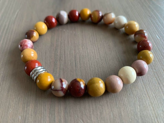 Bracelet Mookaite -Perles 8mm