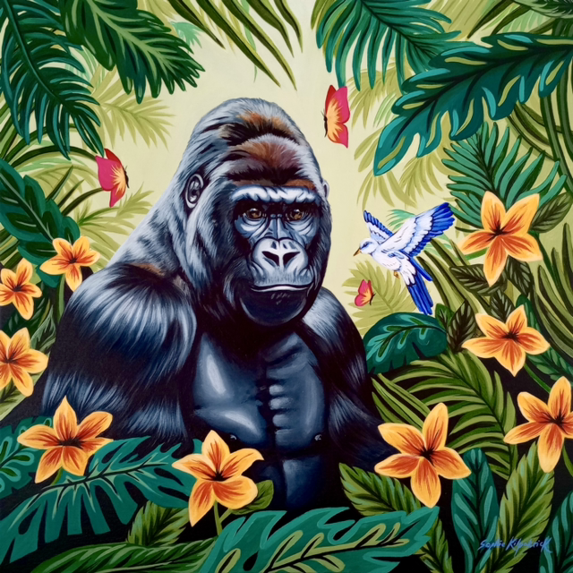 ‘Gorilla Garden’ Original Painting