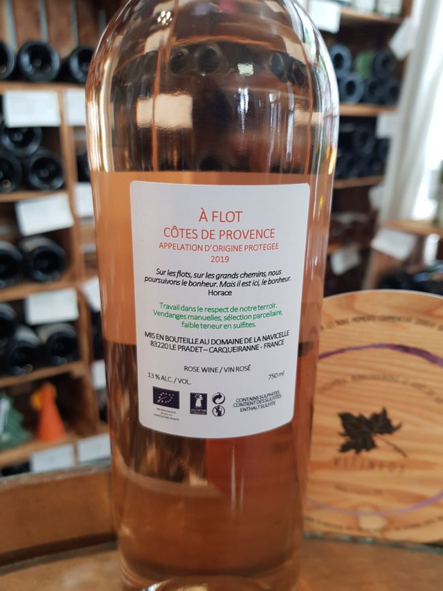 A Flot 2022 - Rosé Sec Tranquille - Domaine de la Navicelle (Jannick Utard)