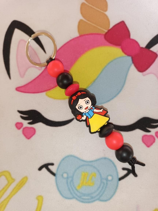 Porte clés 1 branche Blan