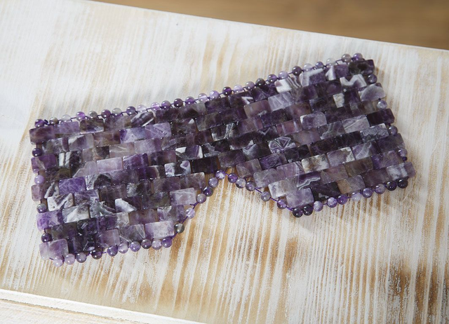 Edelsteinmaske Amethyst - Handanfertigung nach Bestellung