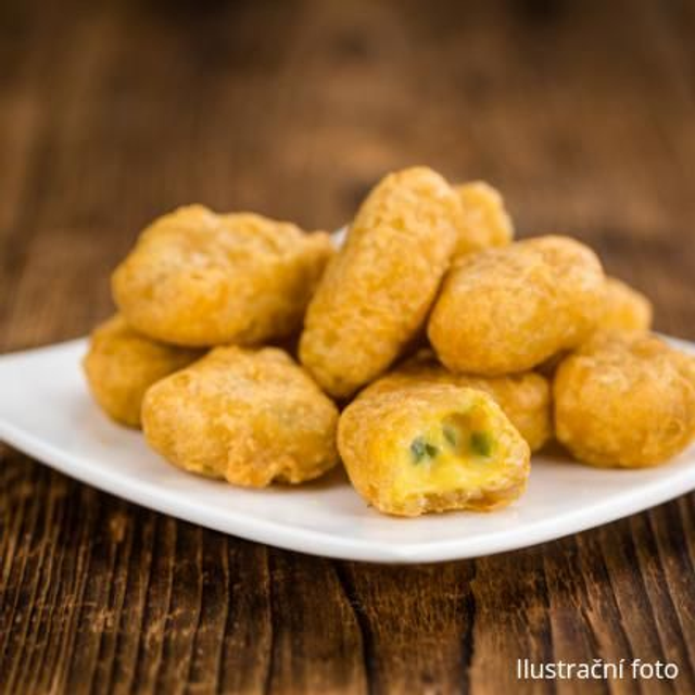 Cheddarové nugetky s jalapeños
(7 ks)
