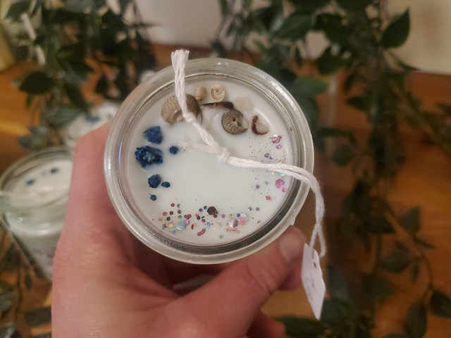 Fresh Mint &amp; Rhubarb Soy Wax Candle