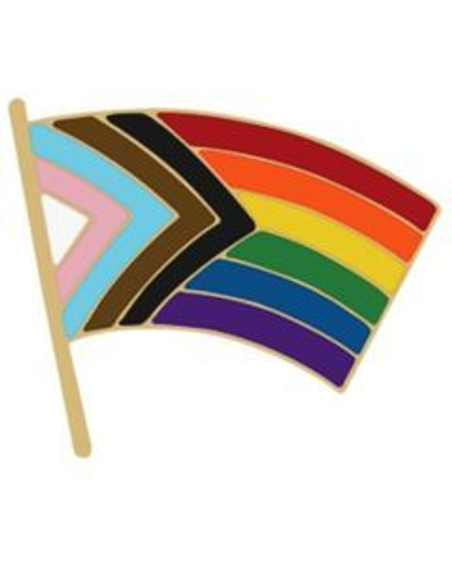 Progressive Pride Flag Enamel Pin Badge