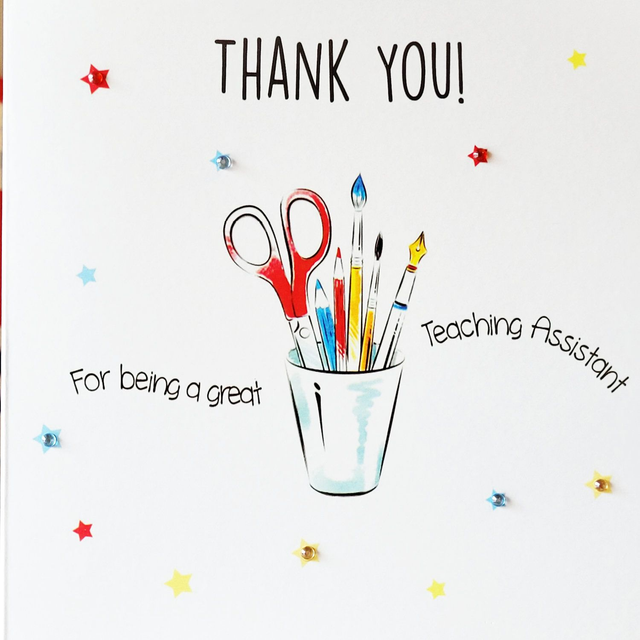 Thank You Teacher Assistant Stationary