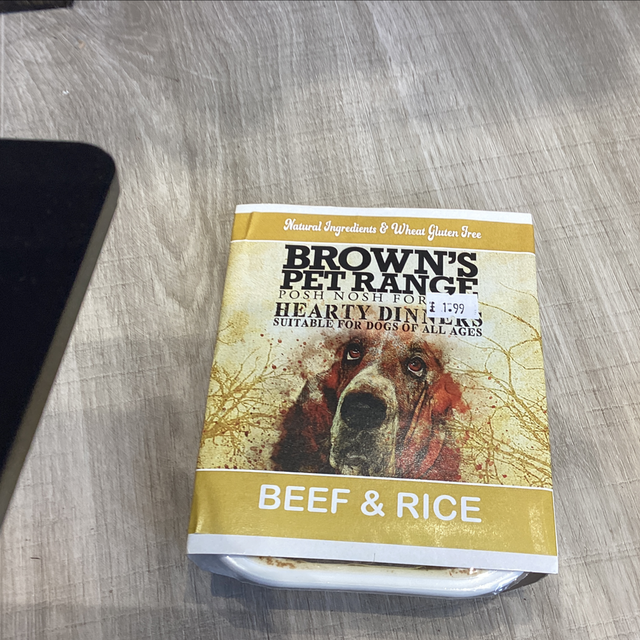 Browns beef & rice (wet pack)