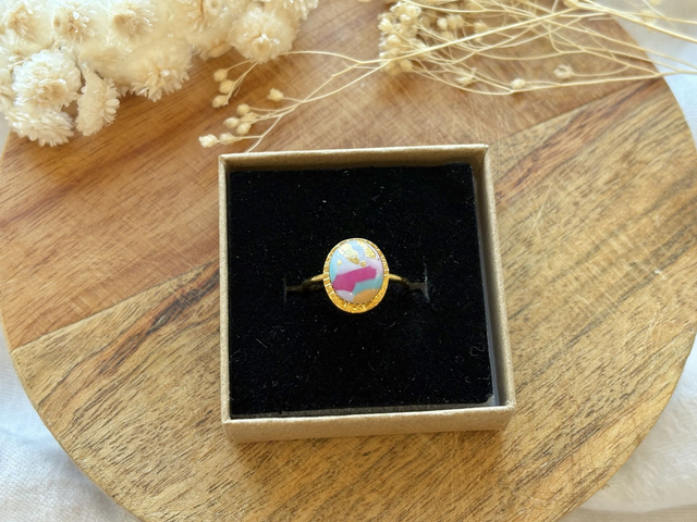 Bague fine - pastel