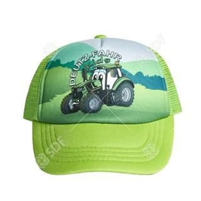 Casquette Deutz avec tracteur couleur verte D087