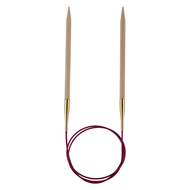 Basix Birch Fixed Circular Needles 100cm Cord