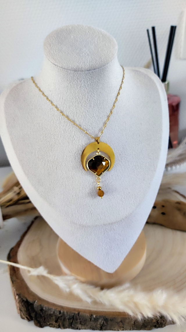 Collier "Astral" Oeil de tigre