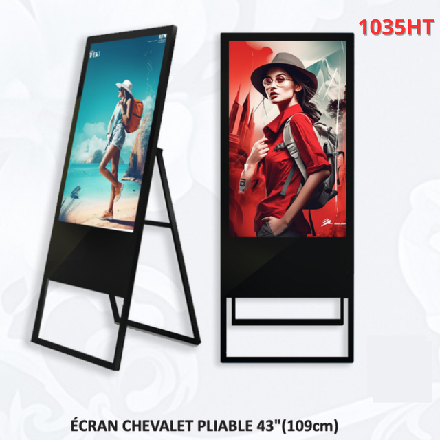 Écran chevalet pliable - 2K ULTRA HD - 43" 
