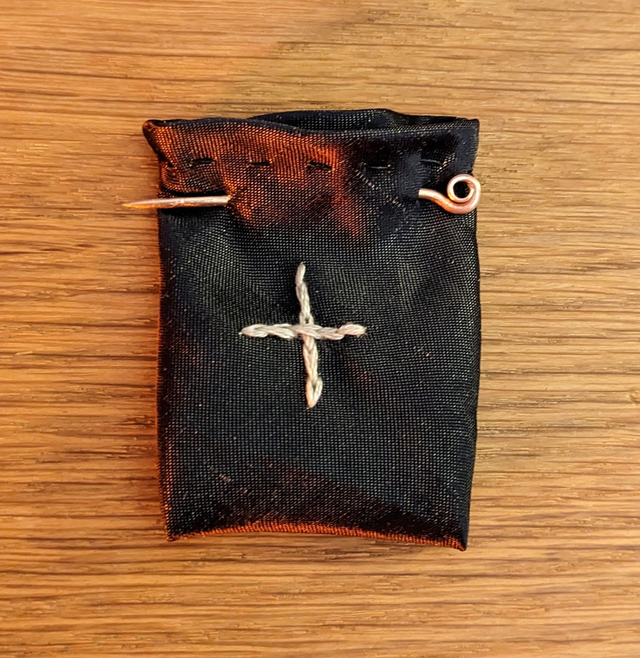 Silk reliquary purse