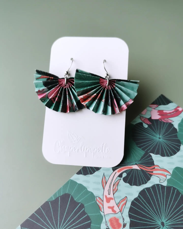 Boucles d&#039;oreilles Éventails