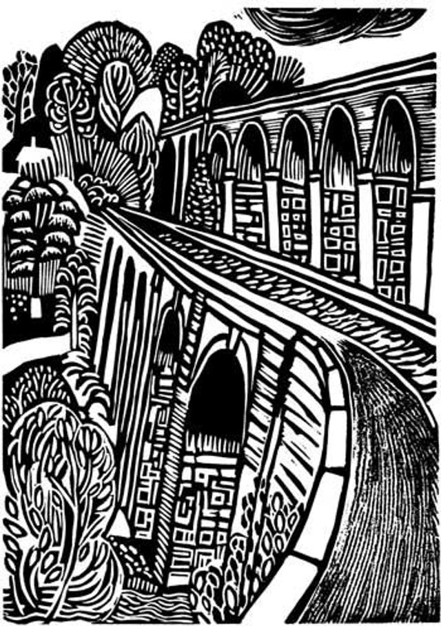 Chirk aqueduct looking towards England