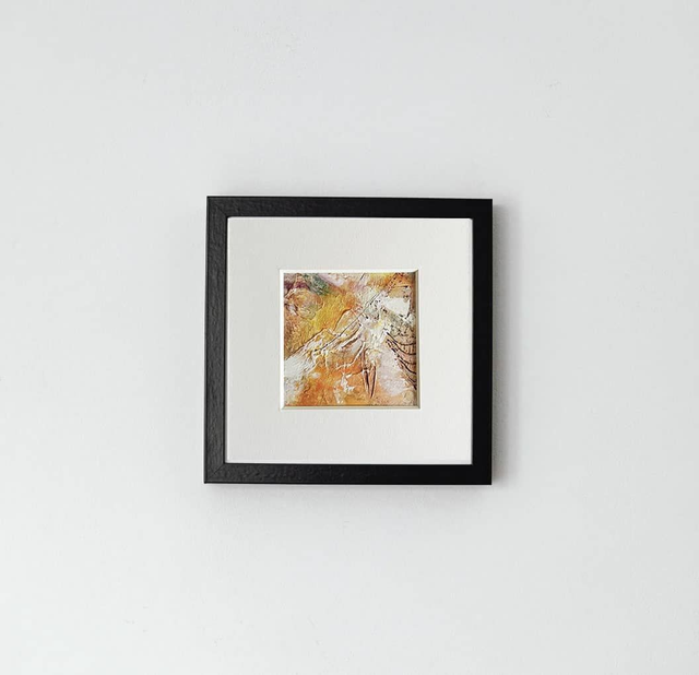 Amber Twilight - Warm Abstract Sunset Artwork