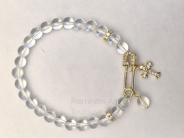 Bracelet - Lithothérapie - Pierre naturelle - Cristal de Roche