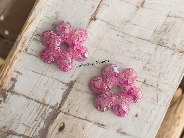 Pampilles Fleur  25 mm 