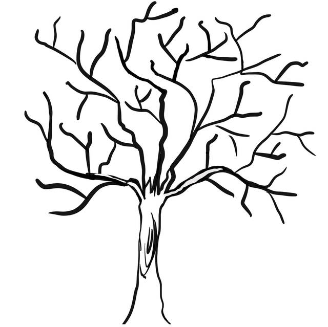 Stempel Winterbaum 7x7cm