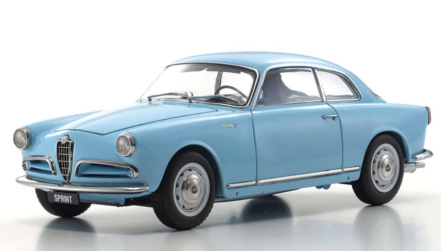 Alfa Romeo Giulietta Sprint light blue Kyosho 1:18