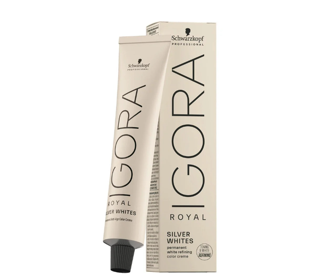 IGORA Royal Silver Whites Permanent Hair Color (Grey Lilac) 60 ml