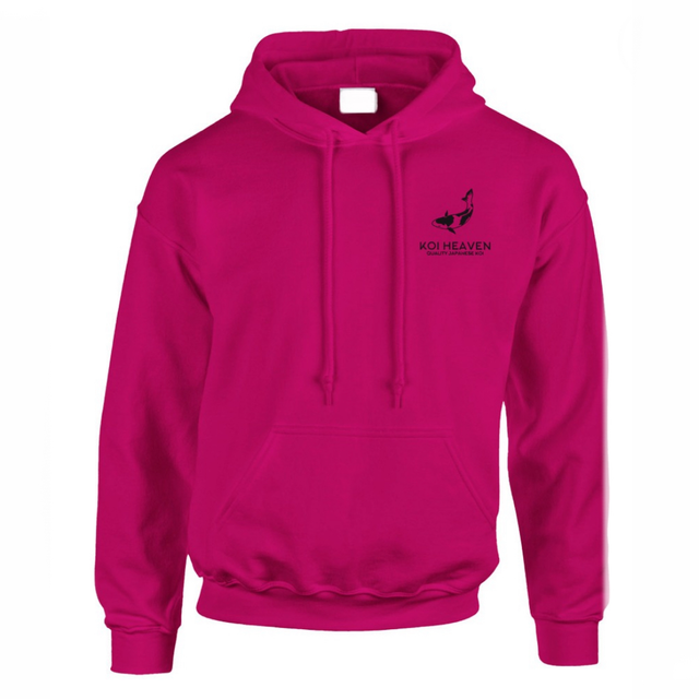 Koi Heaven Hoodie - Adult - Pink with Black logo