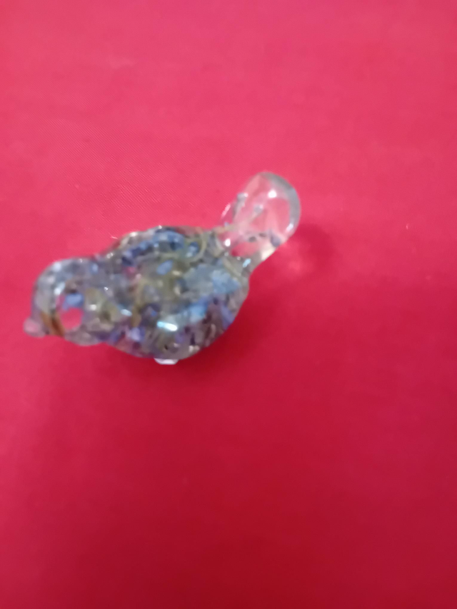 045 - Blue resin bird- Nature Inspiration